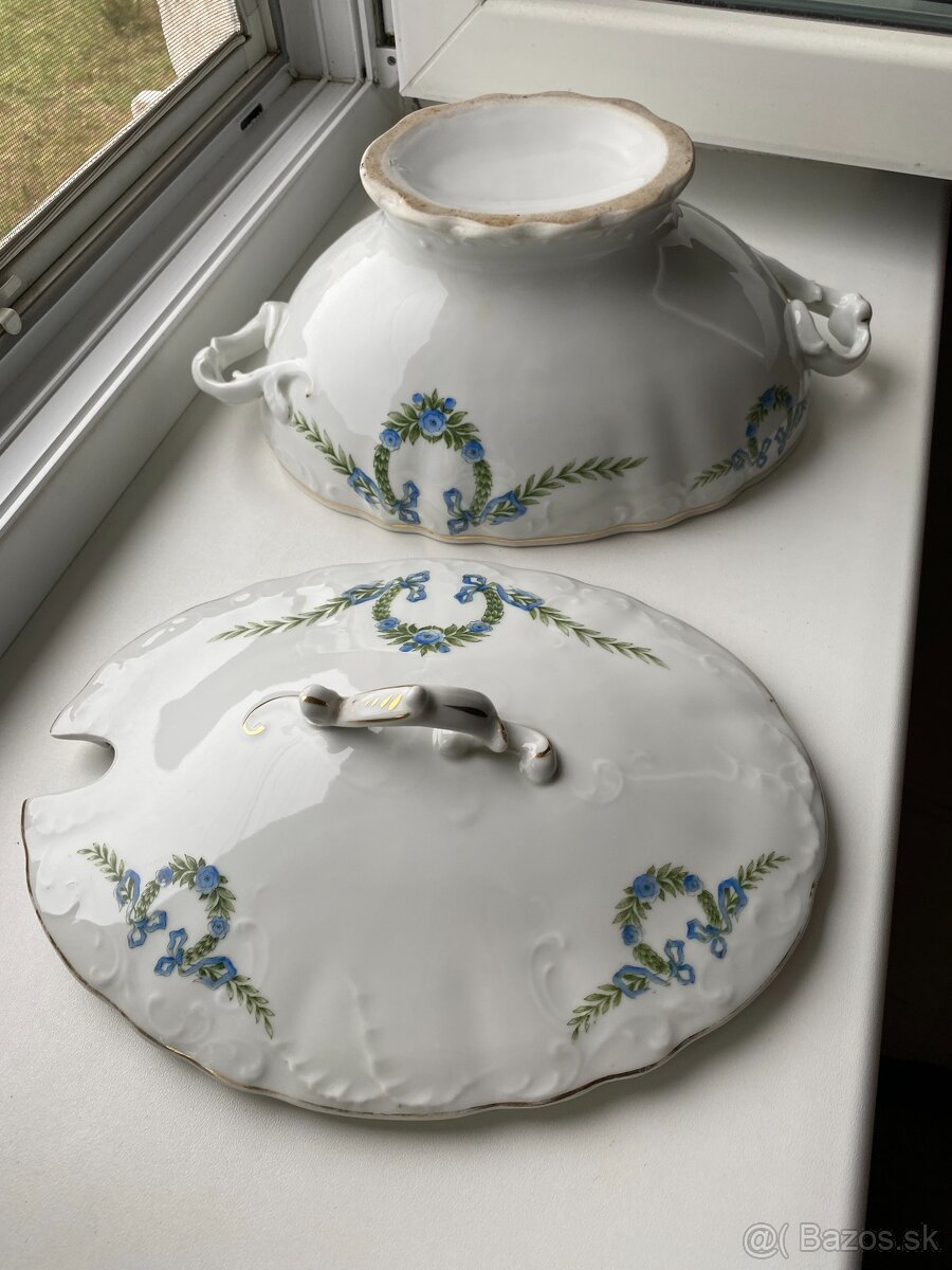 Starý porcelán – polievková misa (Carlsbad / Altrohlau, cca - 4