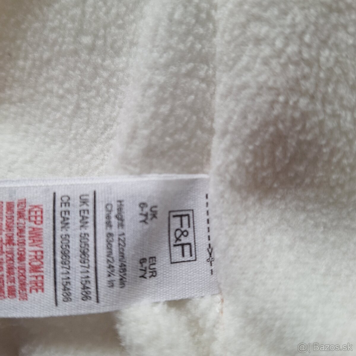 Dievčenská teplá vesta F&F, 6-7r. - 4