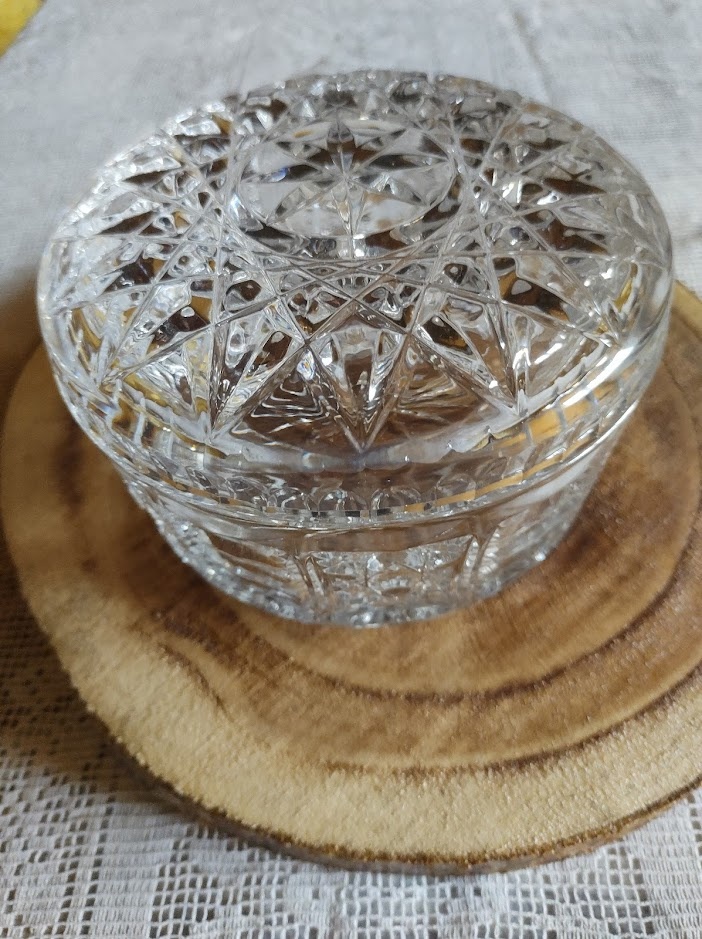 Dóza sklenená krištálová - 4