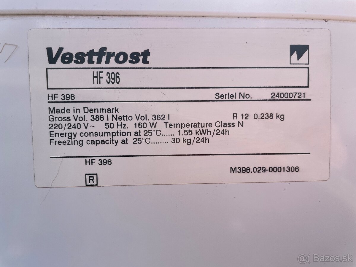mraziak Vestfrost hf396 - 4
