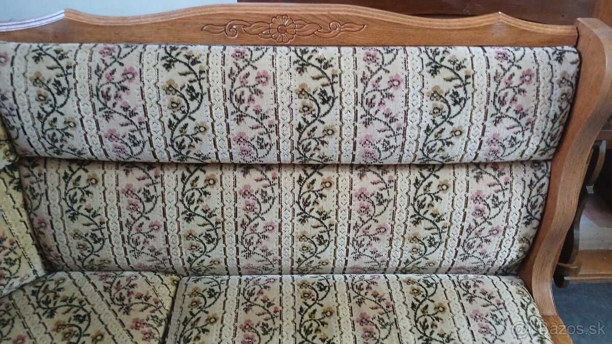 Rustikálna rohová lavica+2stoličky+rozkl.stôl - 4