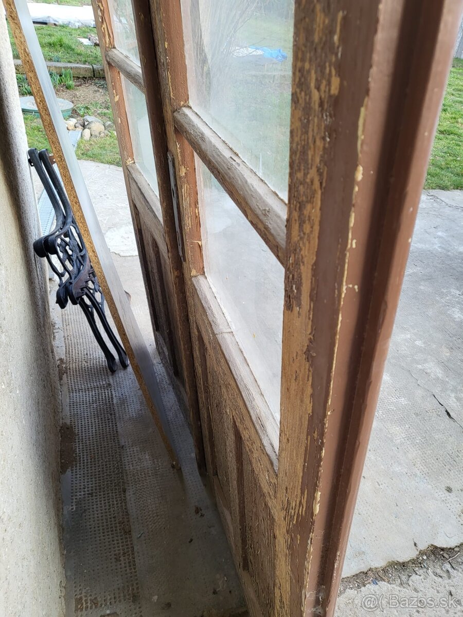 Drevené vonkajšie dvere dvojdvere - 4