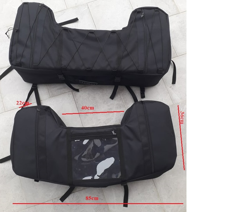 kufor, box na štvorkolku - čierny