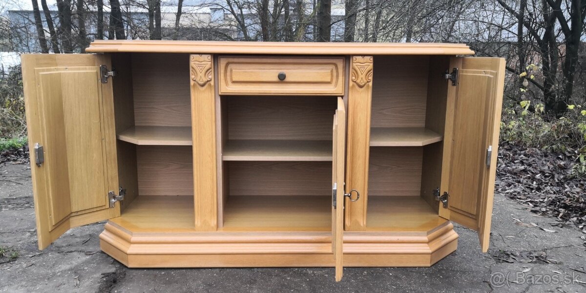 Rustikálna masivná komoda - 4