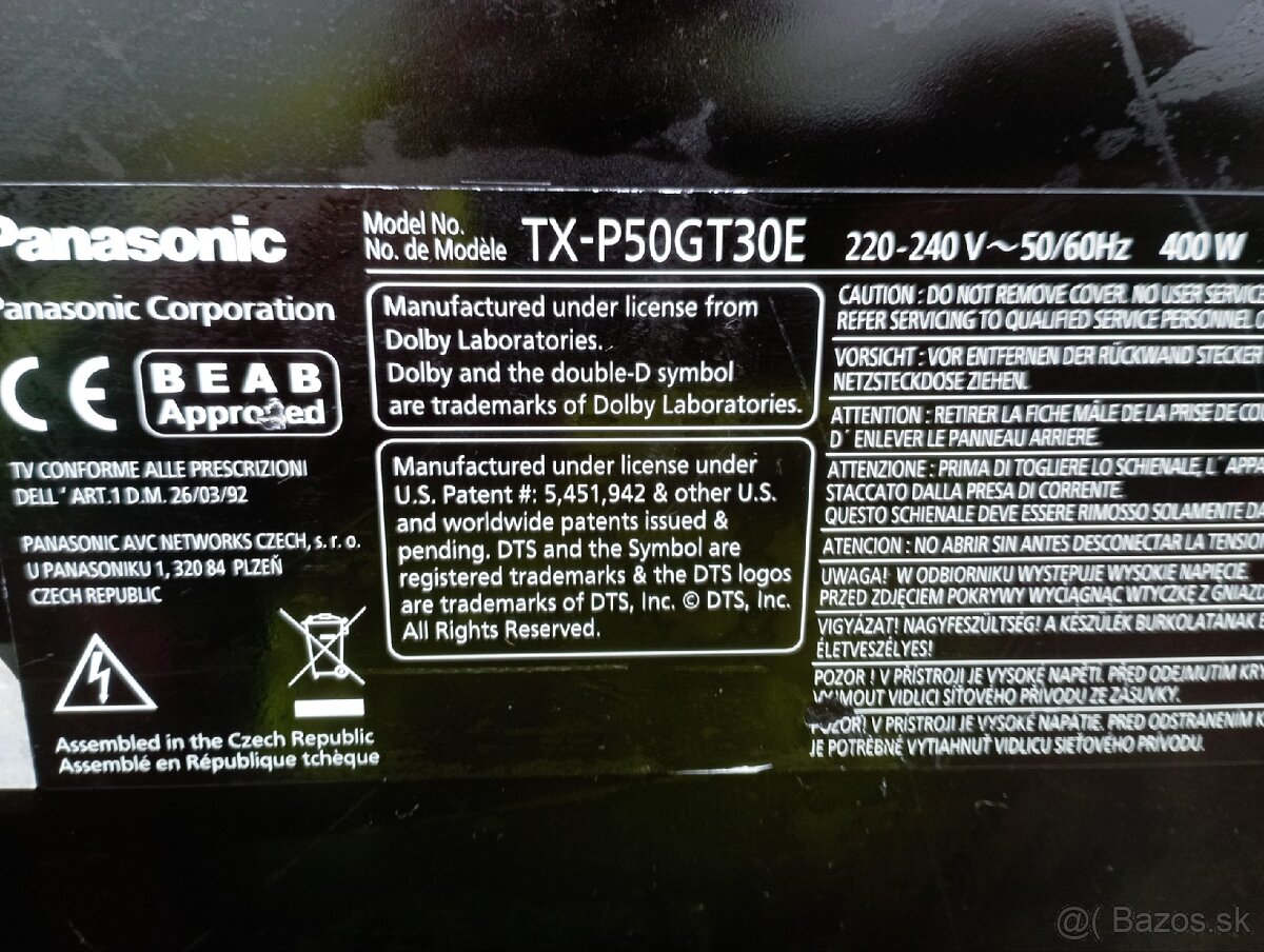 Panasonic TX-P50GT30E - 4