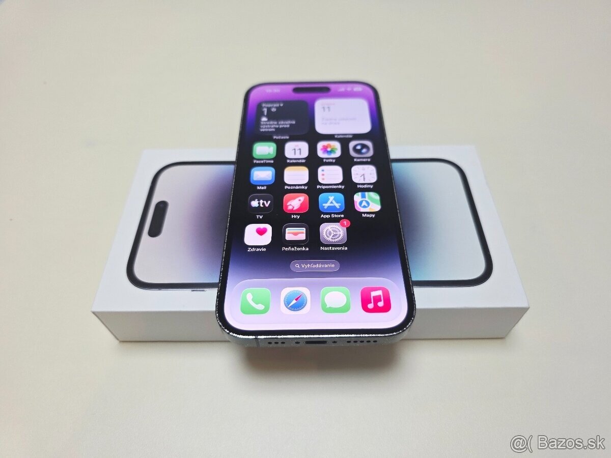 APPLE IPHONE 14 PRO 128GB SPACE BLACK,BATERKA 100% - 4