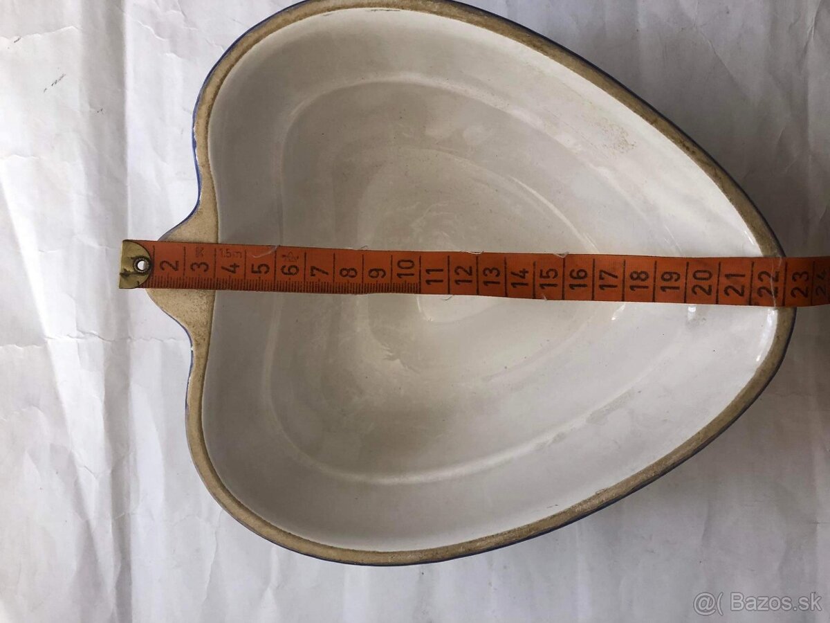 Rucne malovana keramicka zavesna forna srdce - 4