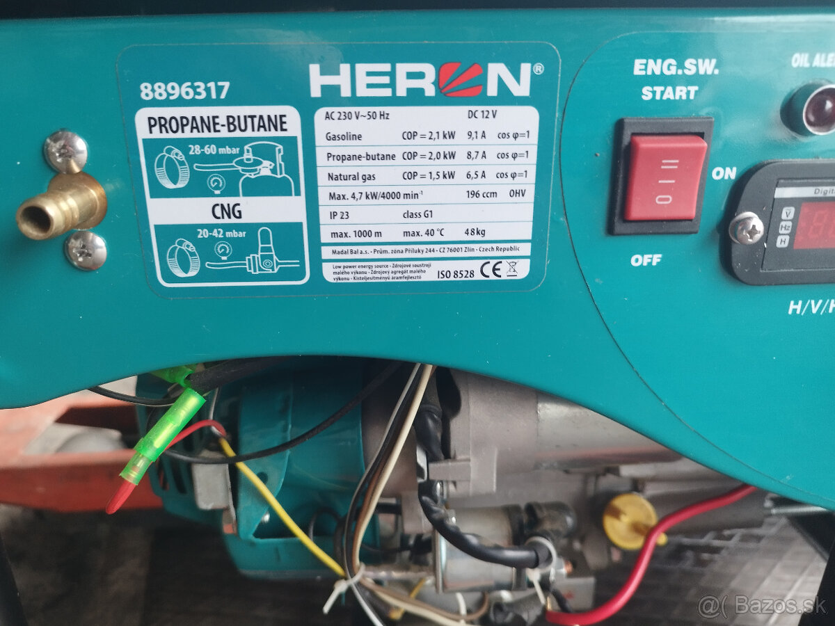 Malo použivana elektrocentrála max 2,4kw Heron - 4