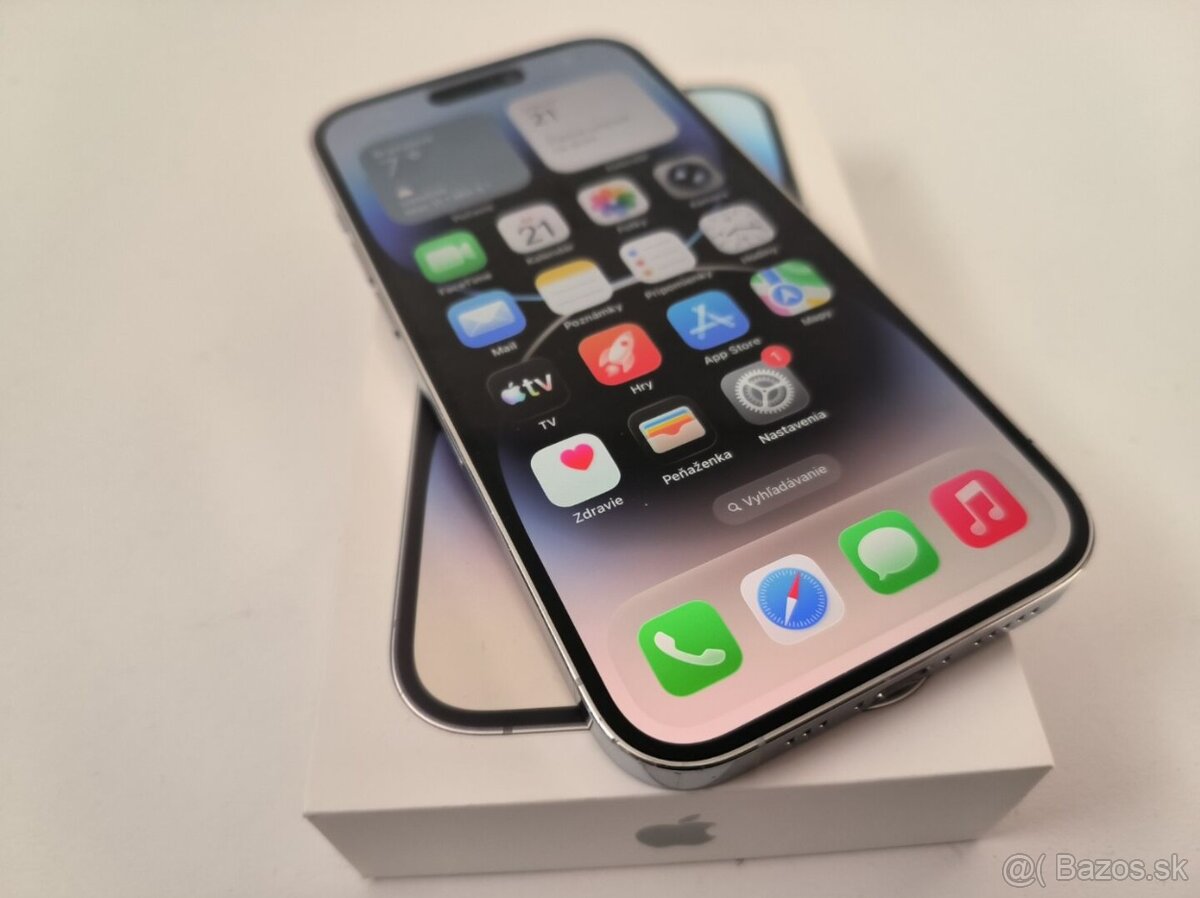 apple iphone 14 PRO 256gb Silver / Batéria 100% - 4