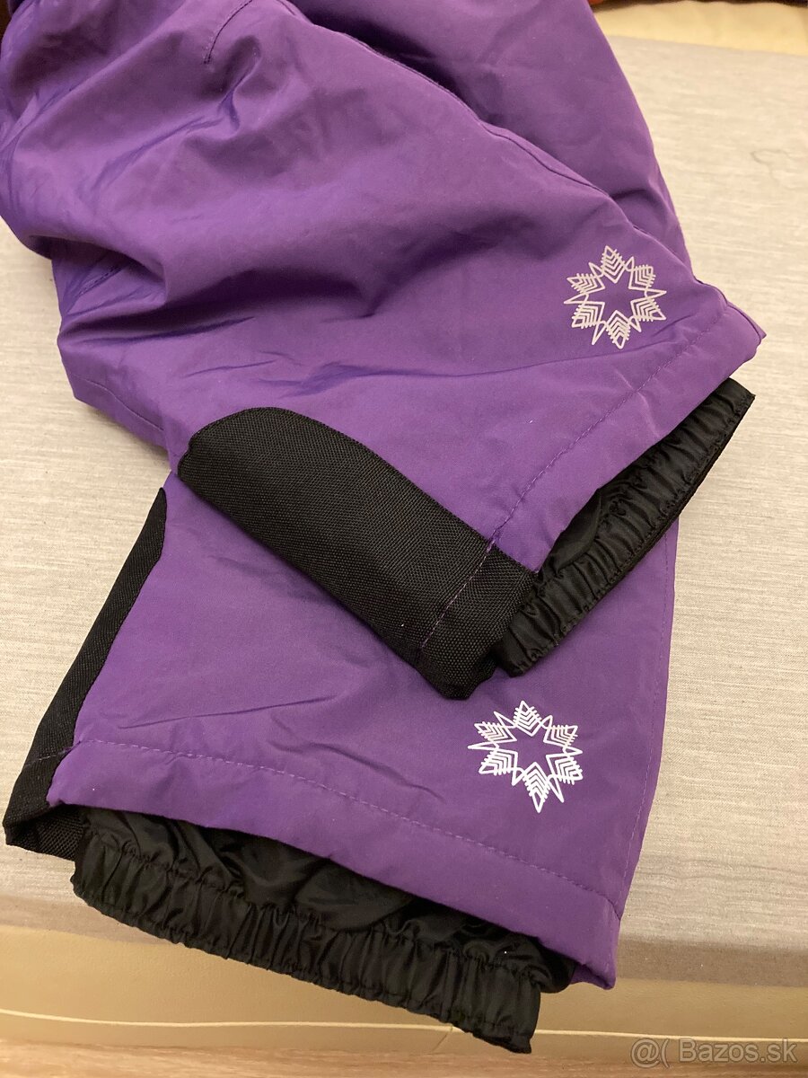 Detské fialové oteplovačky vel.110/116 - 4