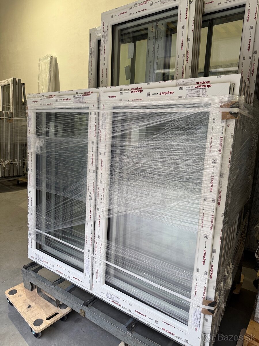 Plastové okná zlatý dub/biela, nové - 4