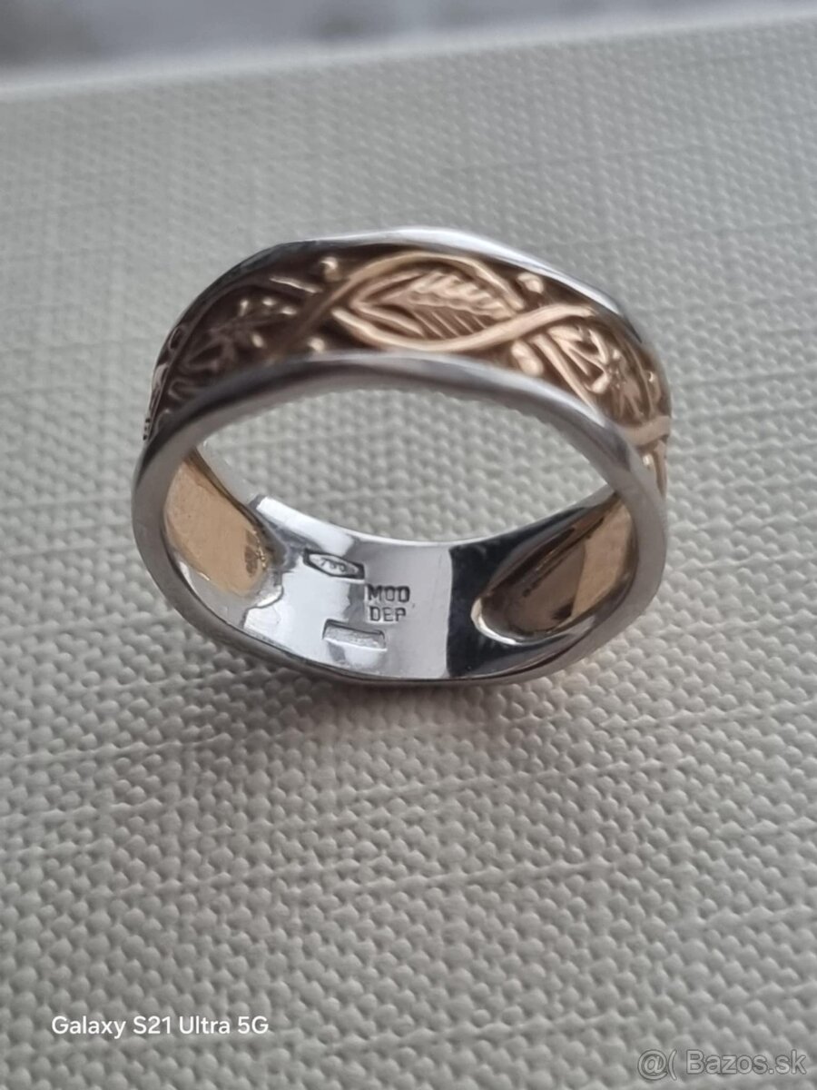 Dámsky zlatý prsteň - 4