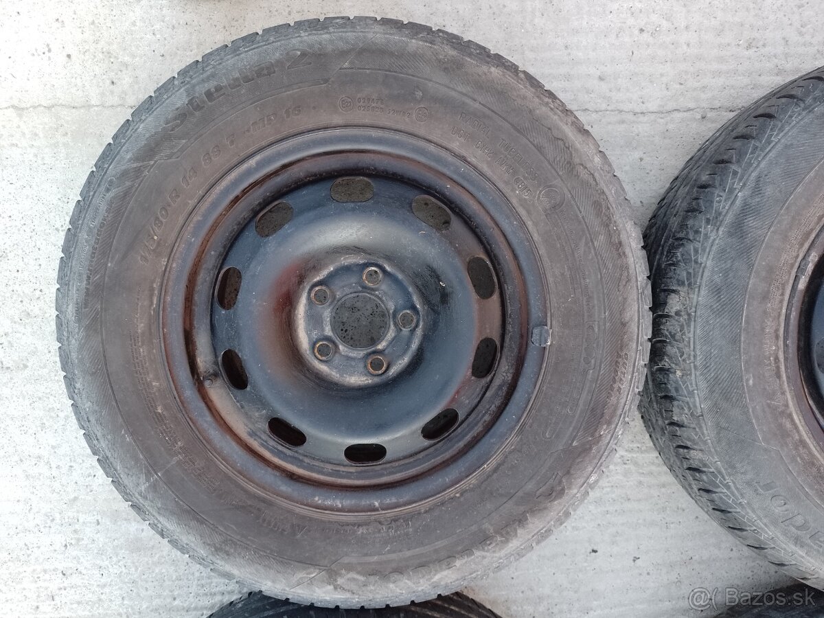 Predám obuté kolesá 5x100 r14 - 4