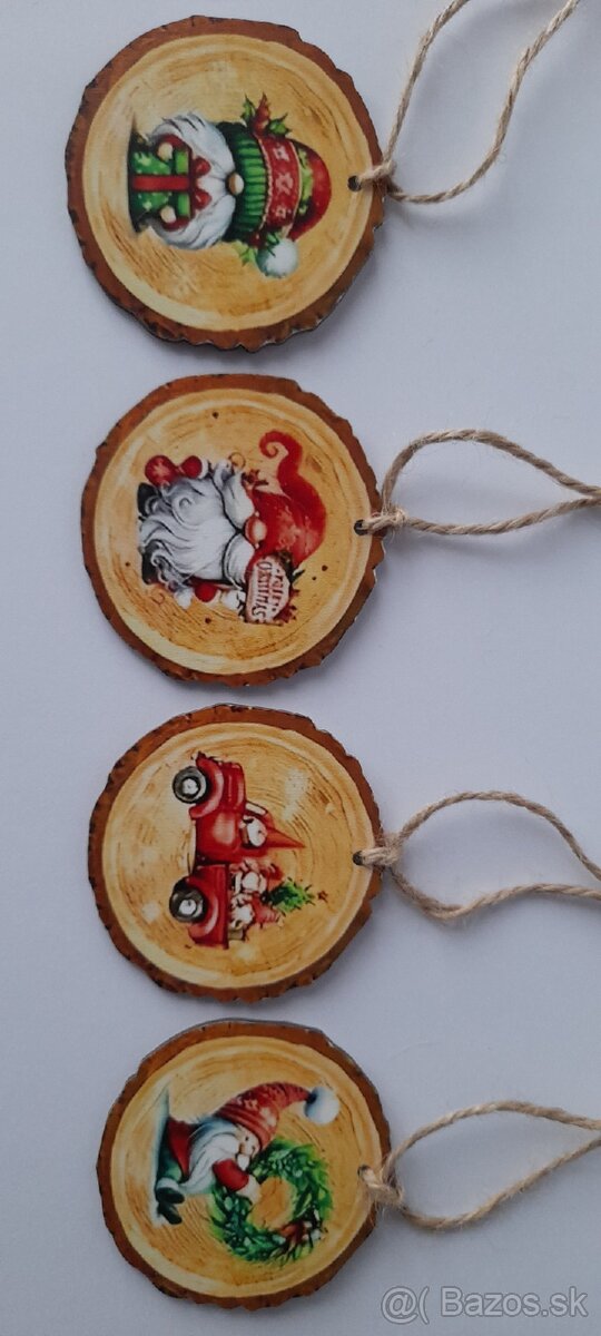 Vianočné drevené ozdoby - 4