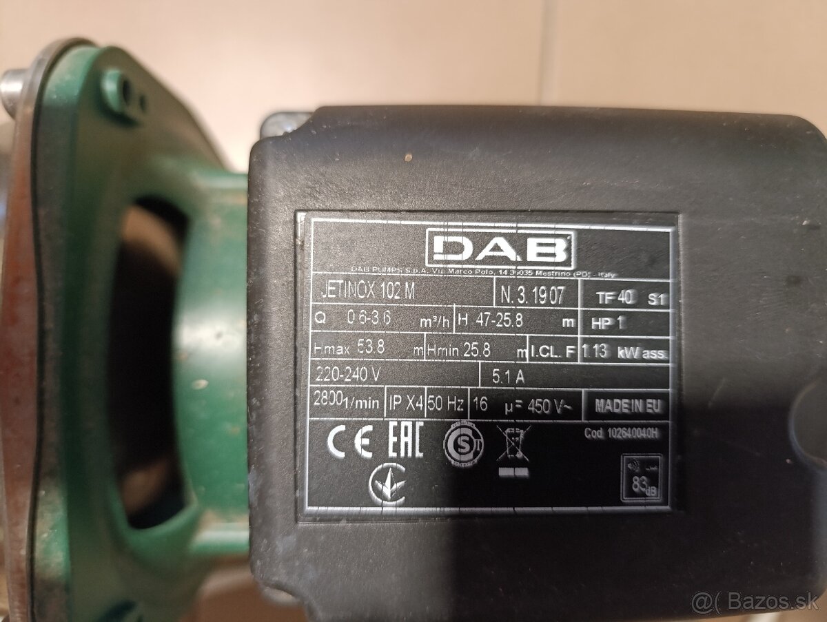 Čerpadlo DAB so spinacom Pedrollo - 4