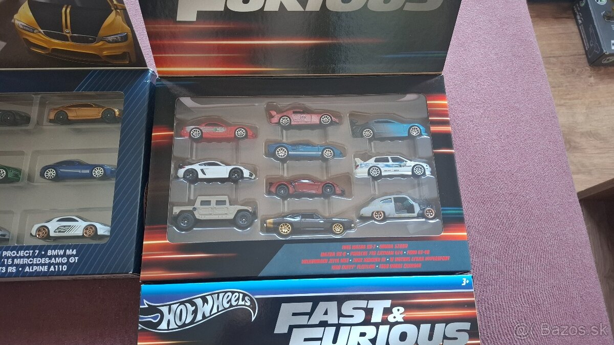 Hot wheels a matchbox autíčka 1:64 sety - 4