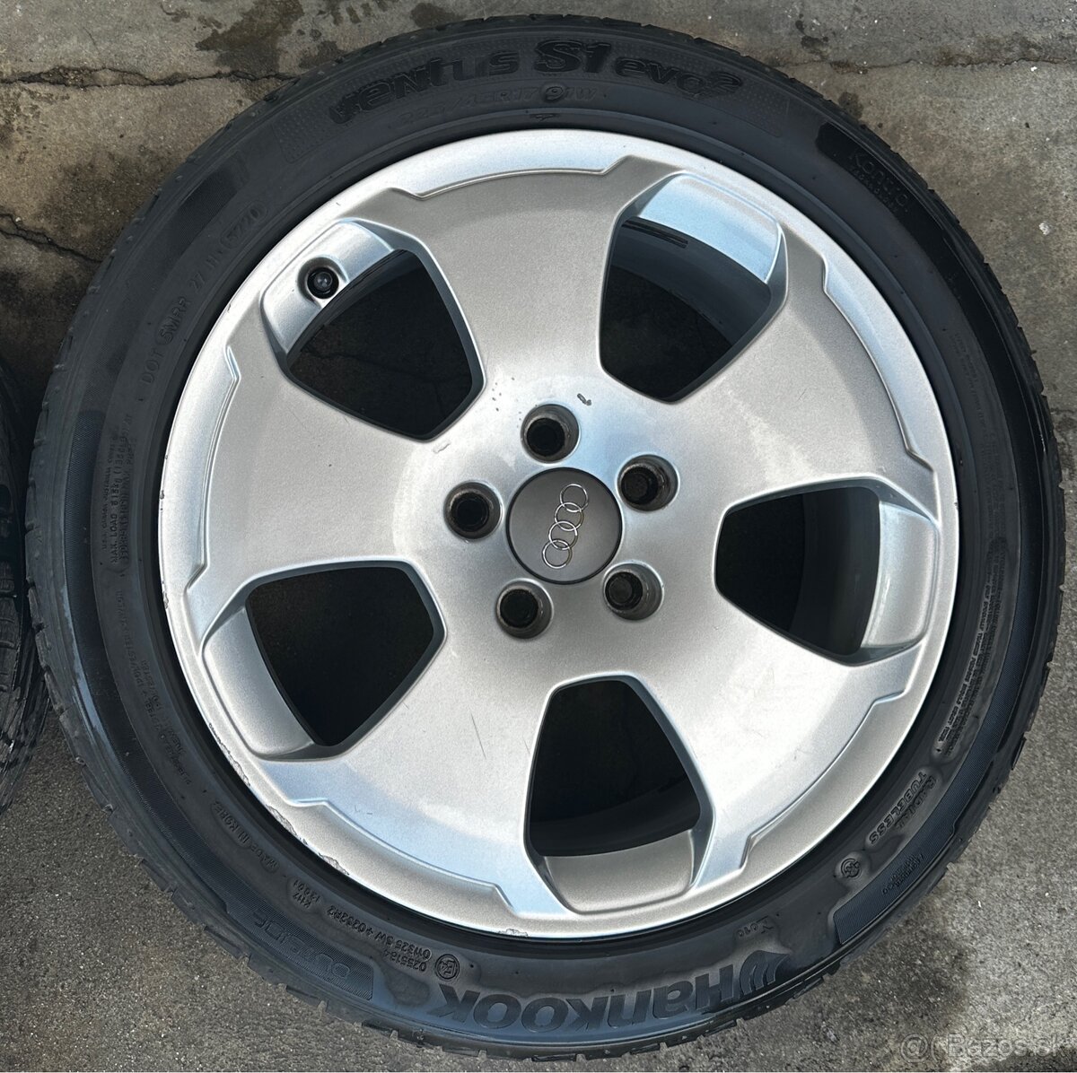 5x112 R17 7,5J ET54 Audi A3 + 225/45 R17 letné - 4