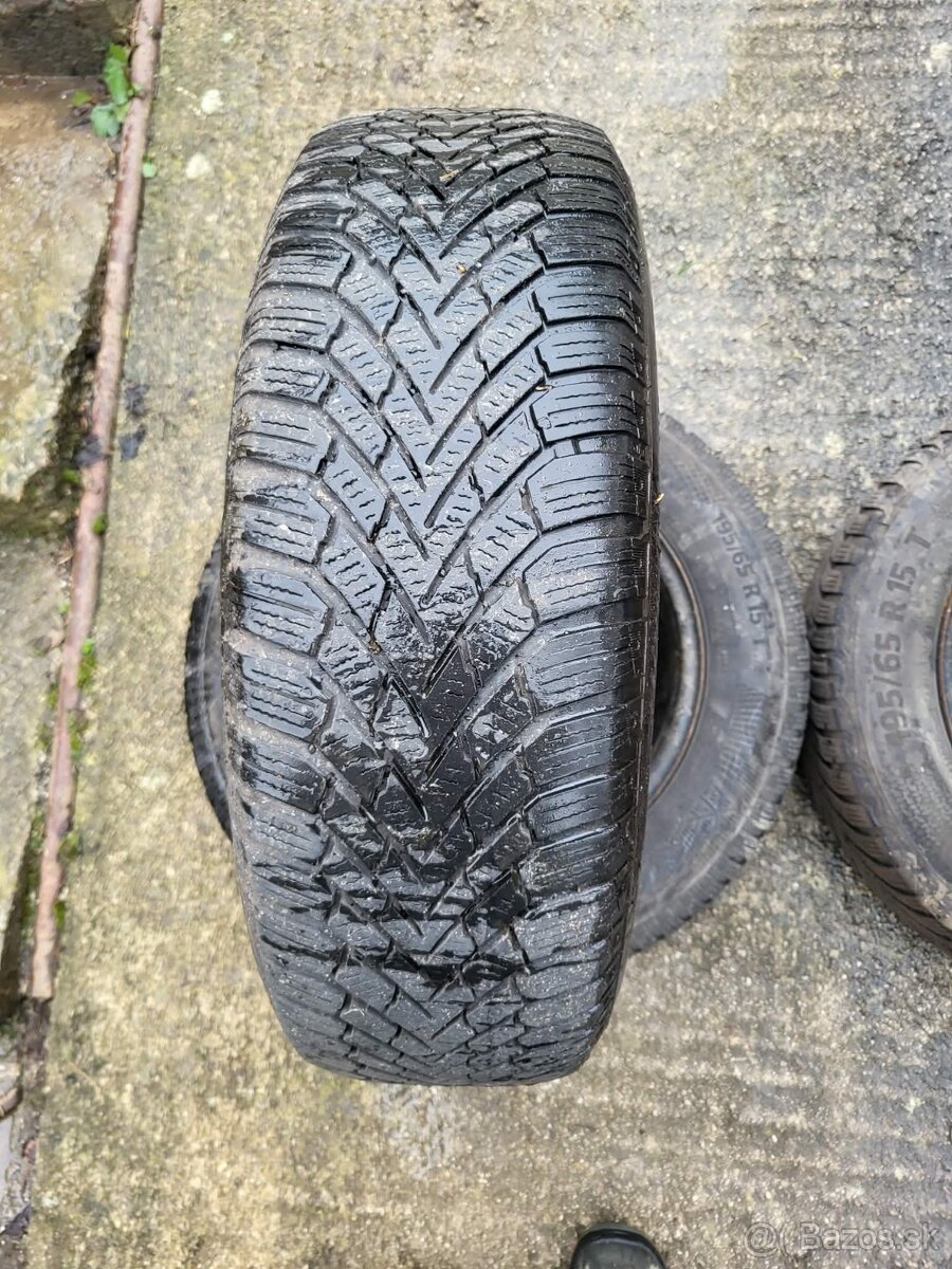 Predám zimné pneumatiky 195/65 r15 na diskoch - 4