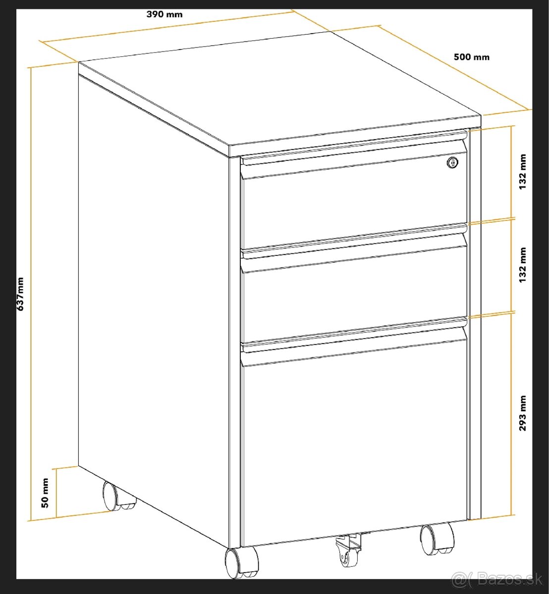 Kancelársky stôl + kontajner - 4