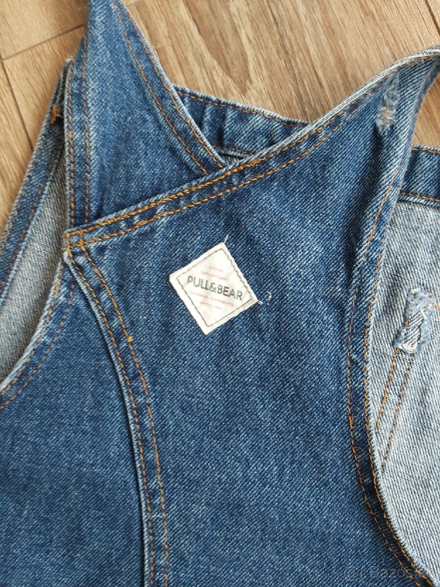 Damska riflova sukna na traky vel.s - 4