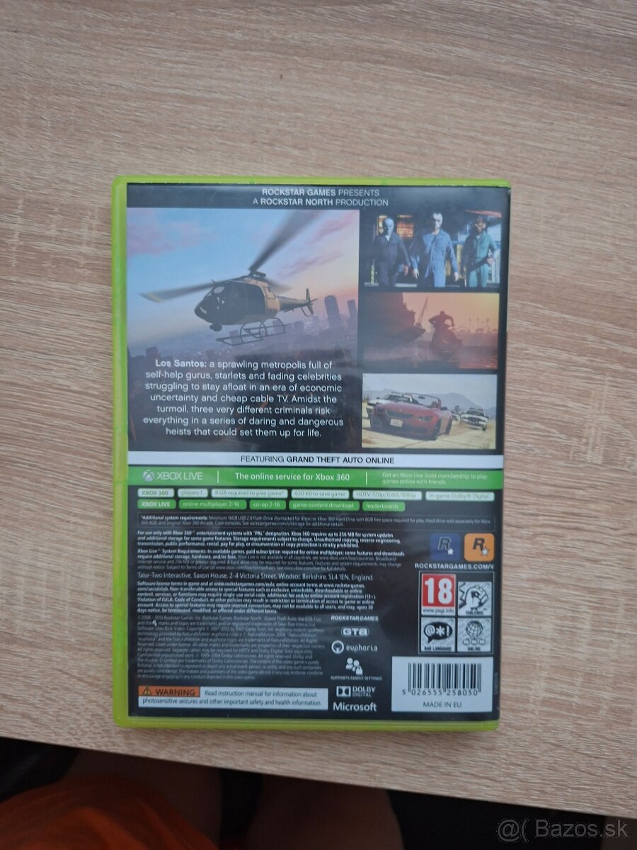 Predám grand theft auto (gta5) na xbox 360 - 4