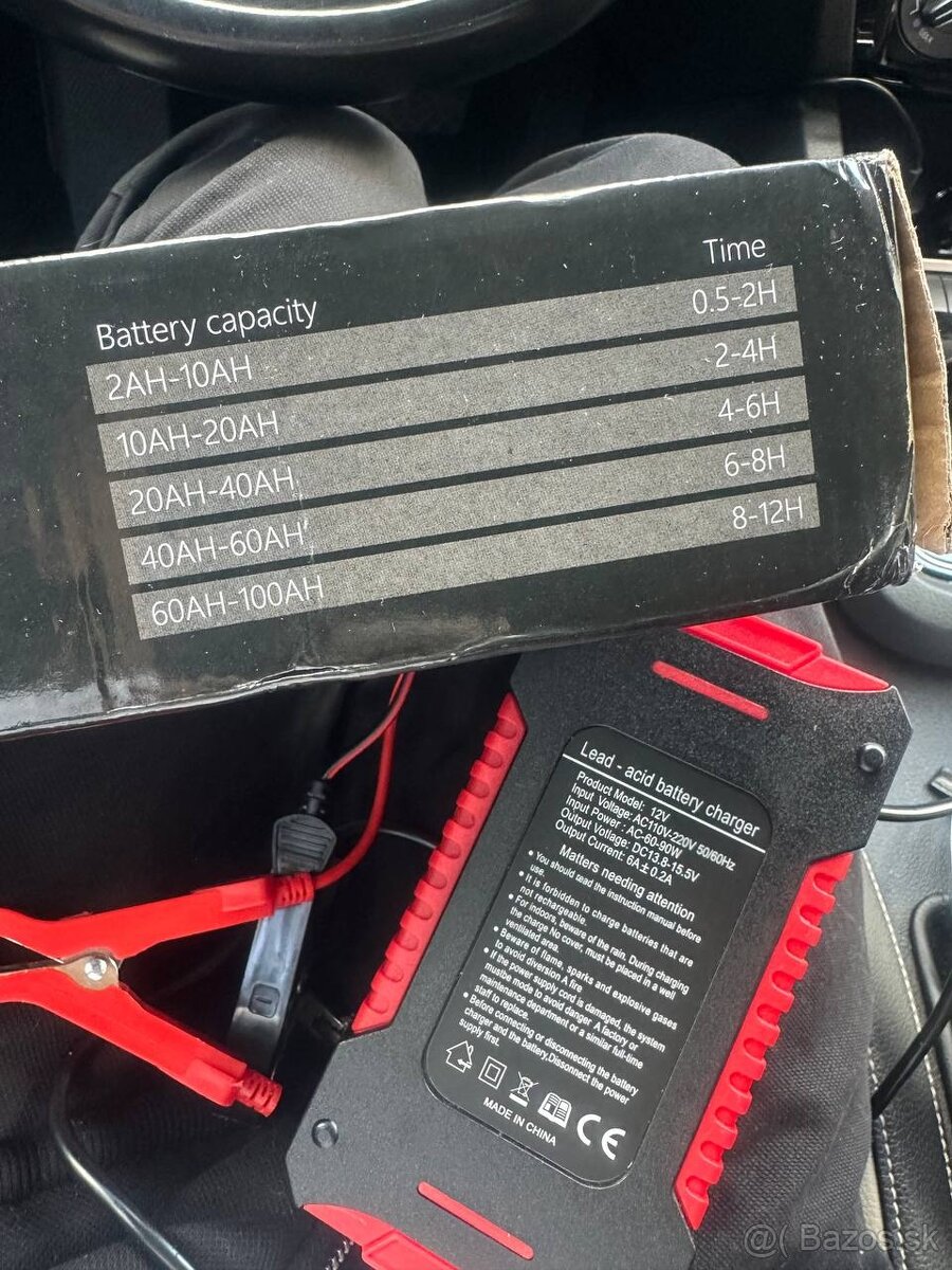 Nabíjačka na autobatérie 6A 12V - 4