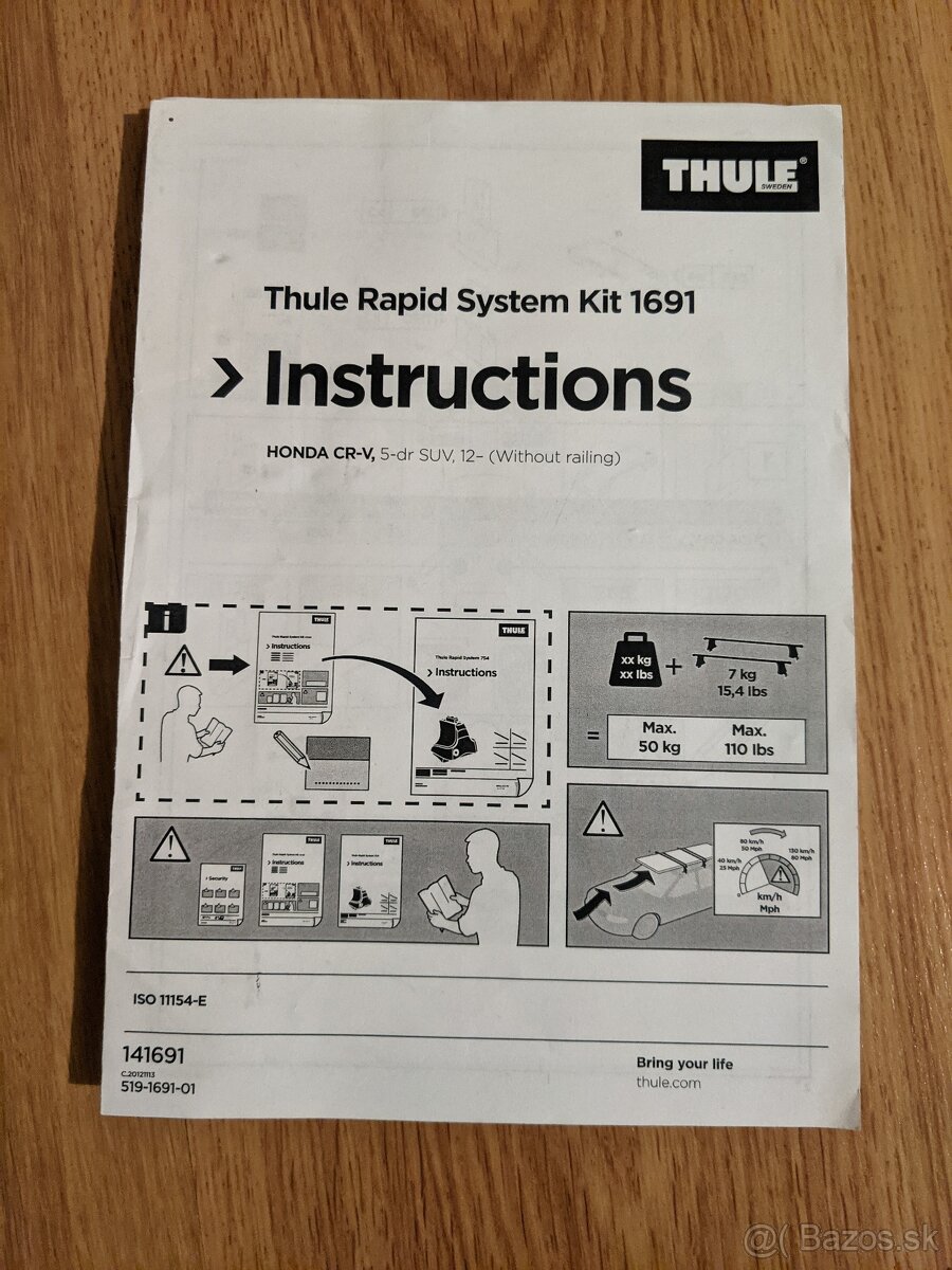 Thule 754 WingBar pre Hondu CR-V 2012- - 4