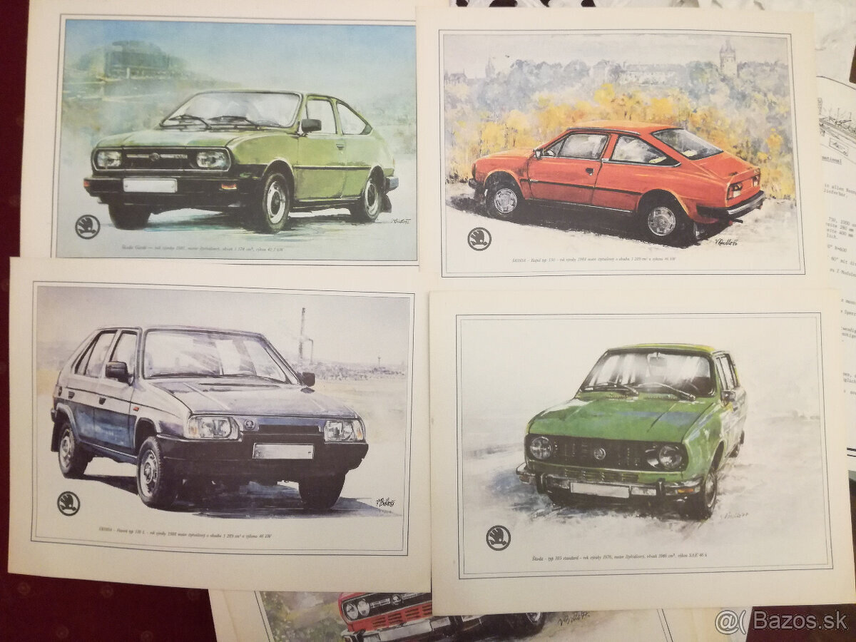 kreslene modely auta Škoda - 4