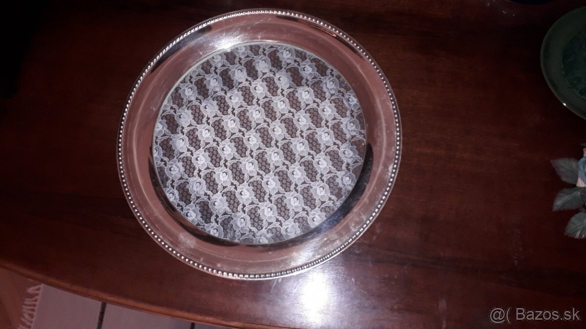 Kovovo sklenená tácňa - 4
