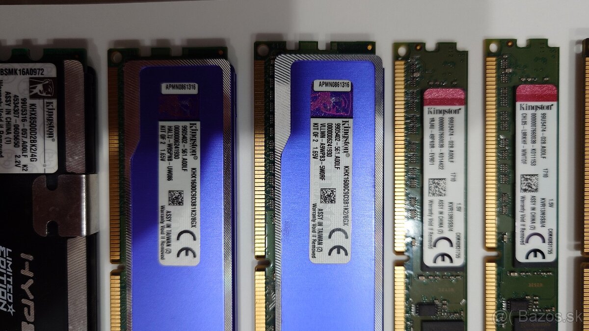 DDR, DDR2 a DDR3 pamäte – Kingston, HyperX, Elpida, A-Data - 4