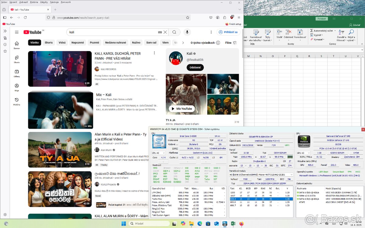 i5-6500, 16GB DDR4, Windows 11 Pro 25H2 WiFi - 4