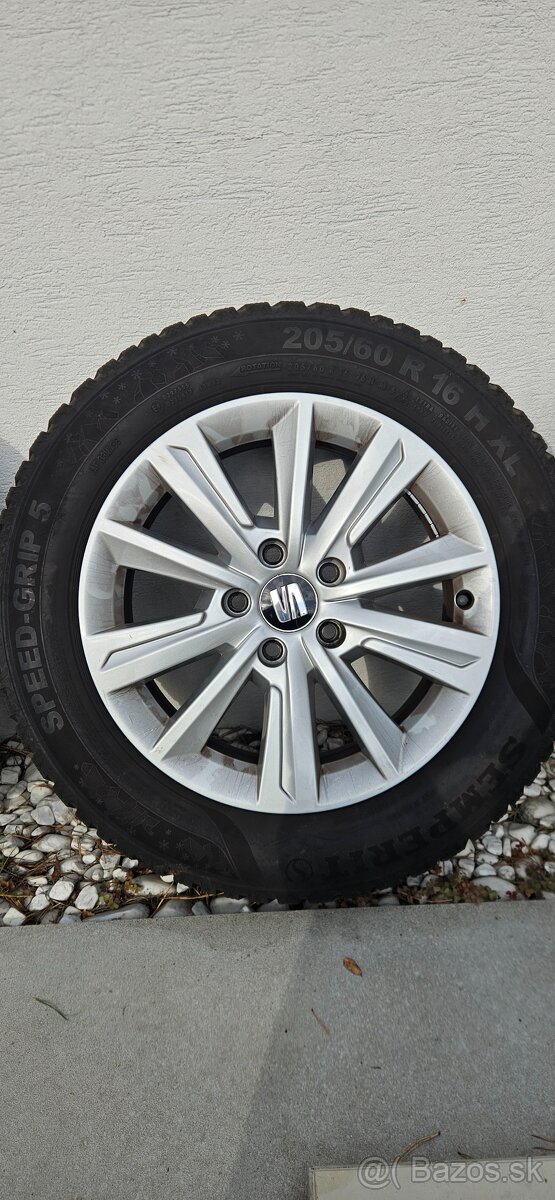 Alhambra/Sharan R16 5x112 zimná sada originál diskov diskov - 4