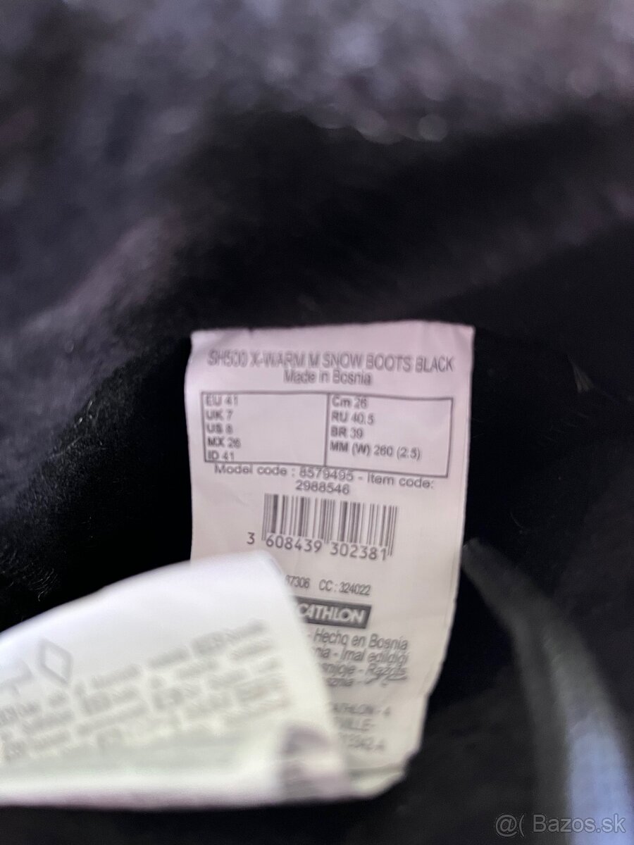 QUECHUA Pánske hrejivé a nepremokavé čižmy SH500 - 4