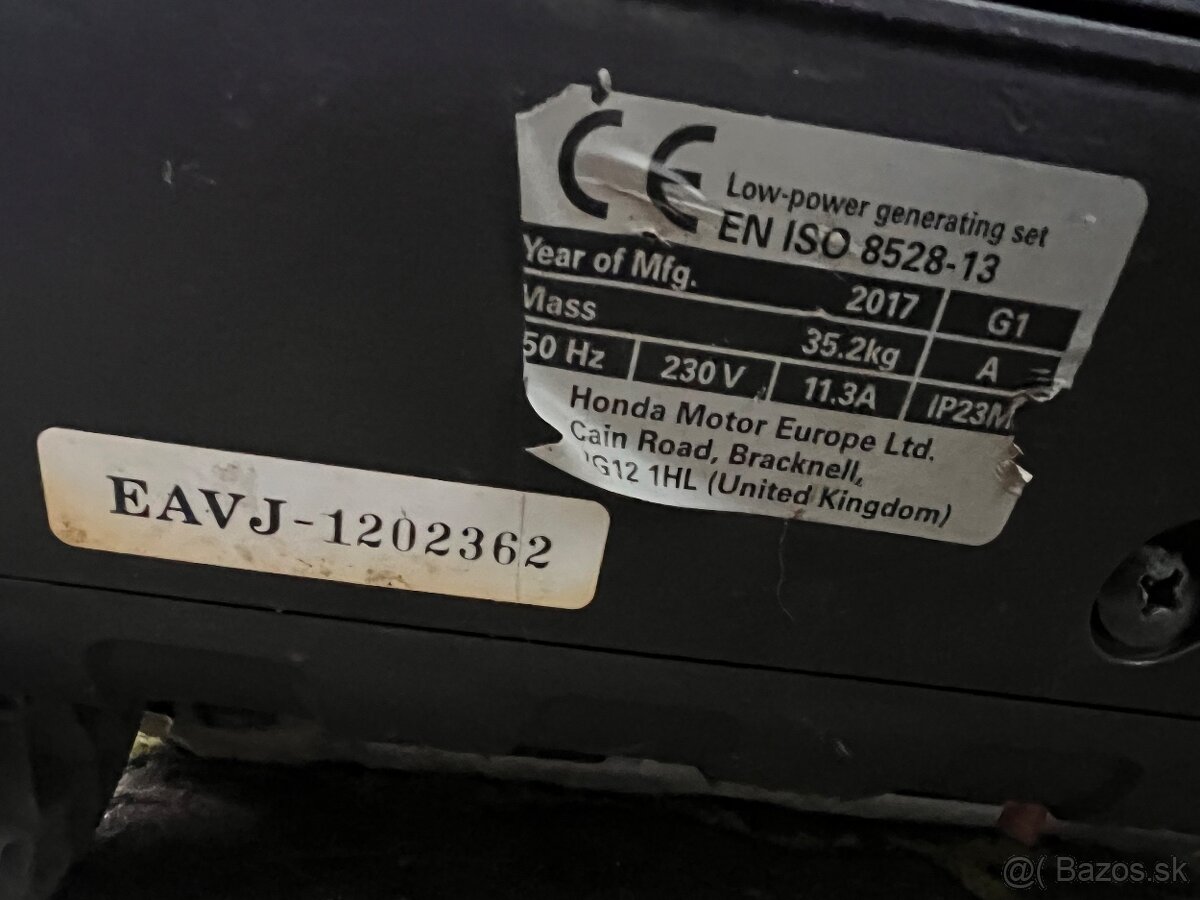 Honda eu 30i velmi tichá kapotovaná elektrocentrála - 4