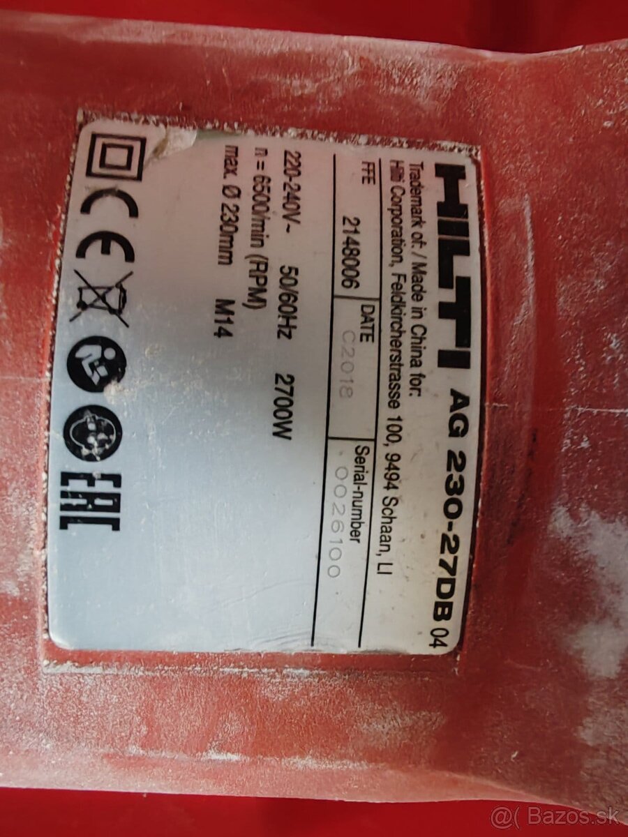 Uhlová brúska HILTI - 4