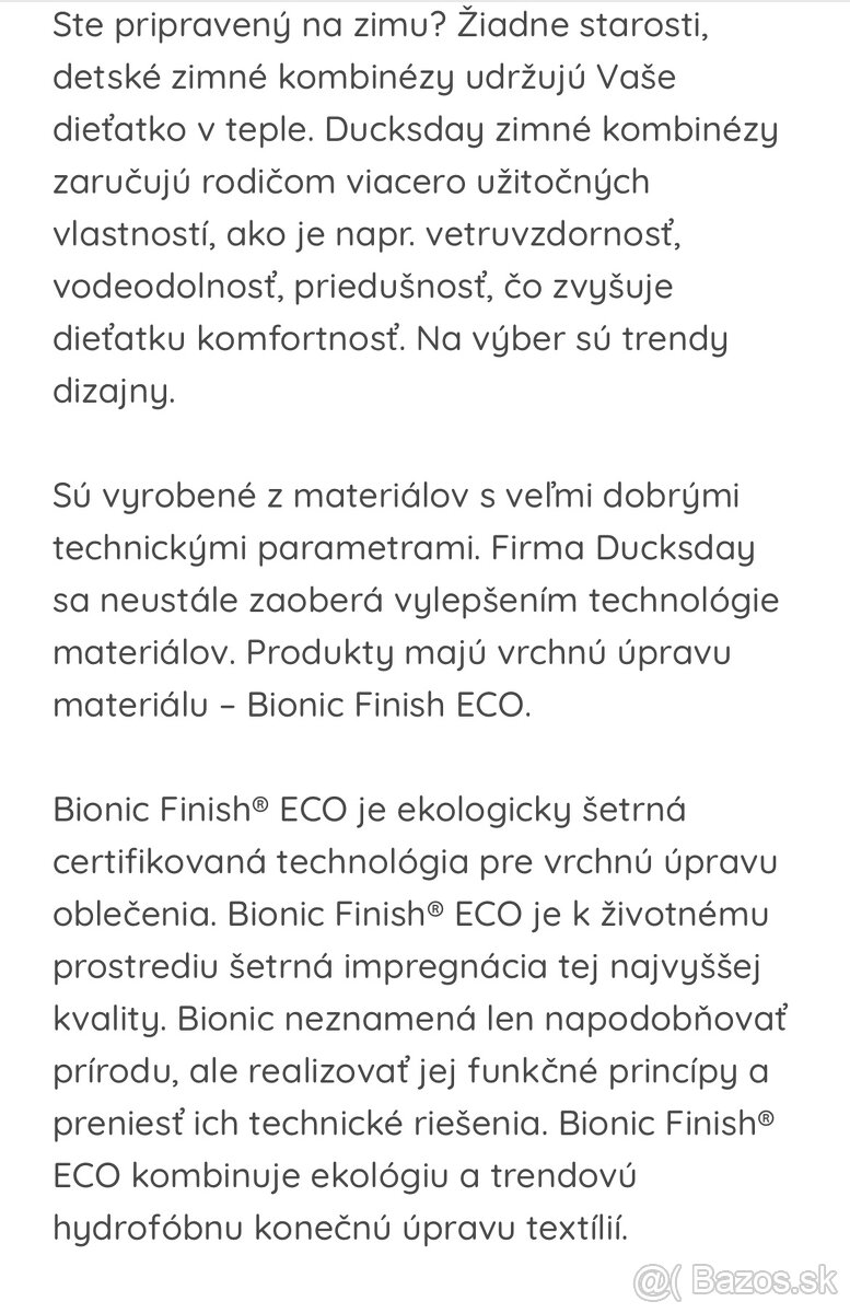 Zimna detska kombineza Ducksday - velk. 86 - 4