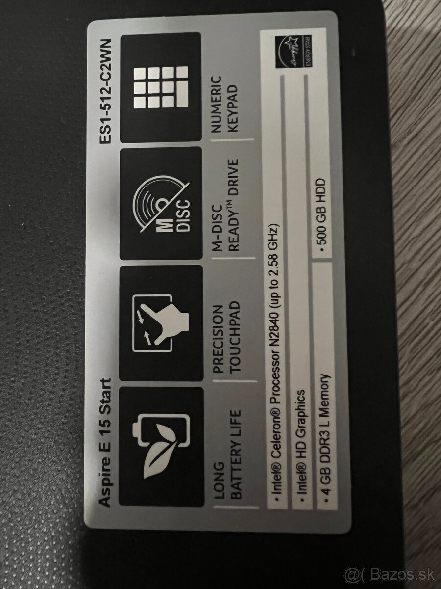 Acer Aspire E15 – Celeron N2840, 4GB RAM, 500GB HDD, Intel H - 4