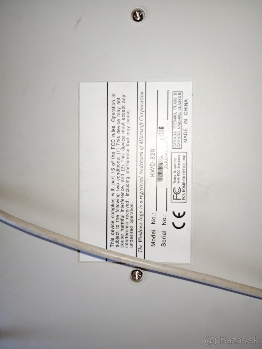 Predám OLD-monitor, elektromer Křižík, klavesnicu KWD-820 - 4