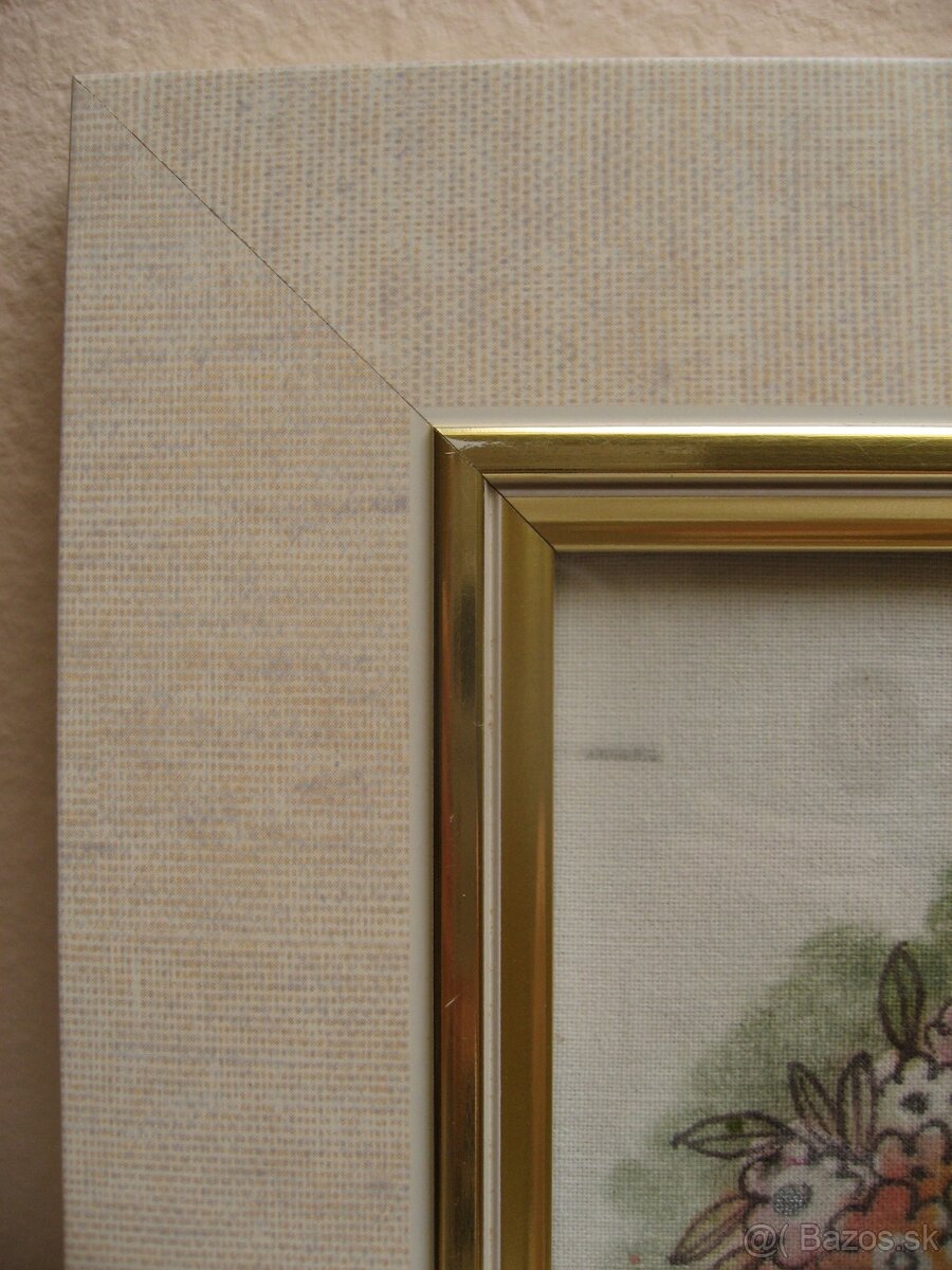 "Môj vienok zelený" - batika na plátne - 4