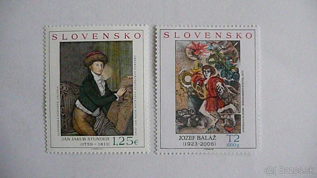 Známky- SLOVENSKO- séria umenie - 4