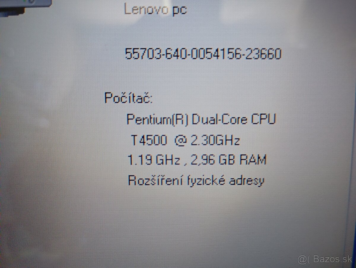 predám notebook LENOVO G550 , WINDOWS XP - 4