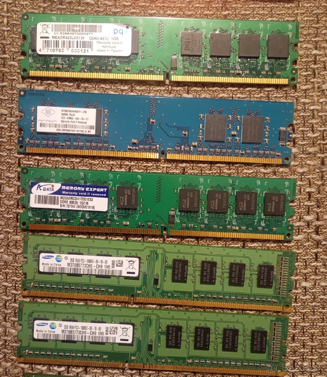Predam Pamäte RAM : DDR1, DDR2 a DDR3 - 4