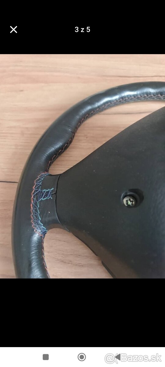 BMW trojramenný kožený volant mtech - 4