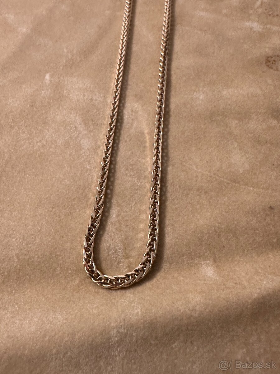 Nová krásna zlata retiazka 14kt žlté zlato - 4