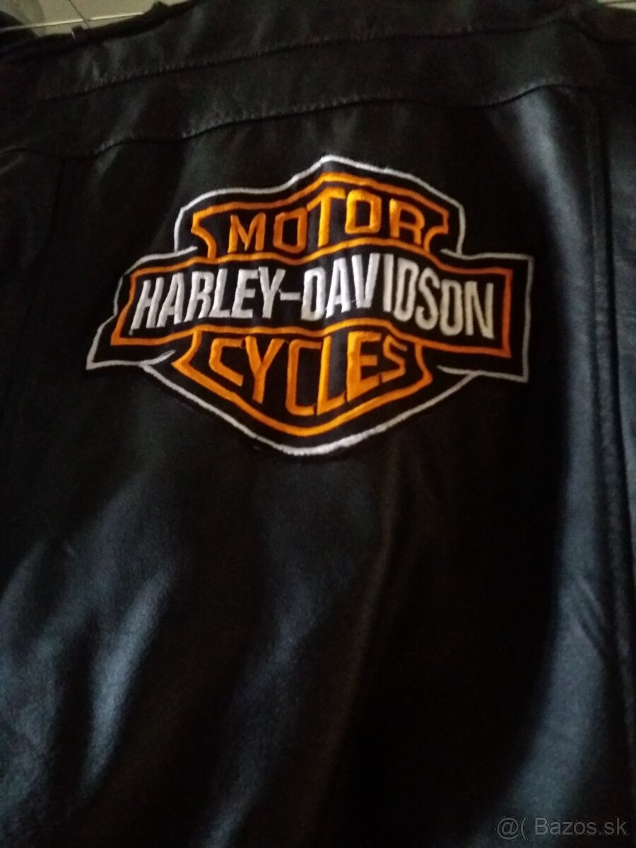 Kozena Bunda S Nasivkami Harley Davidson XL - 4