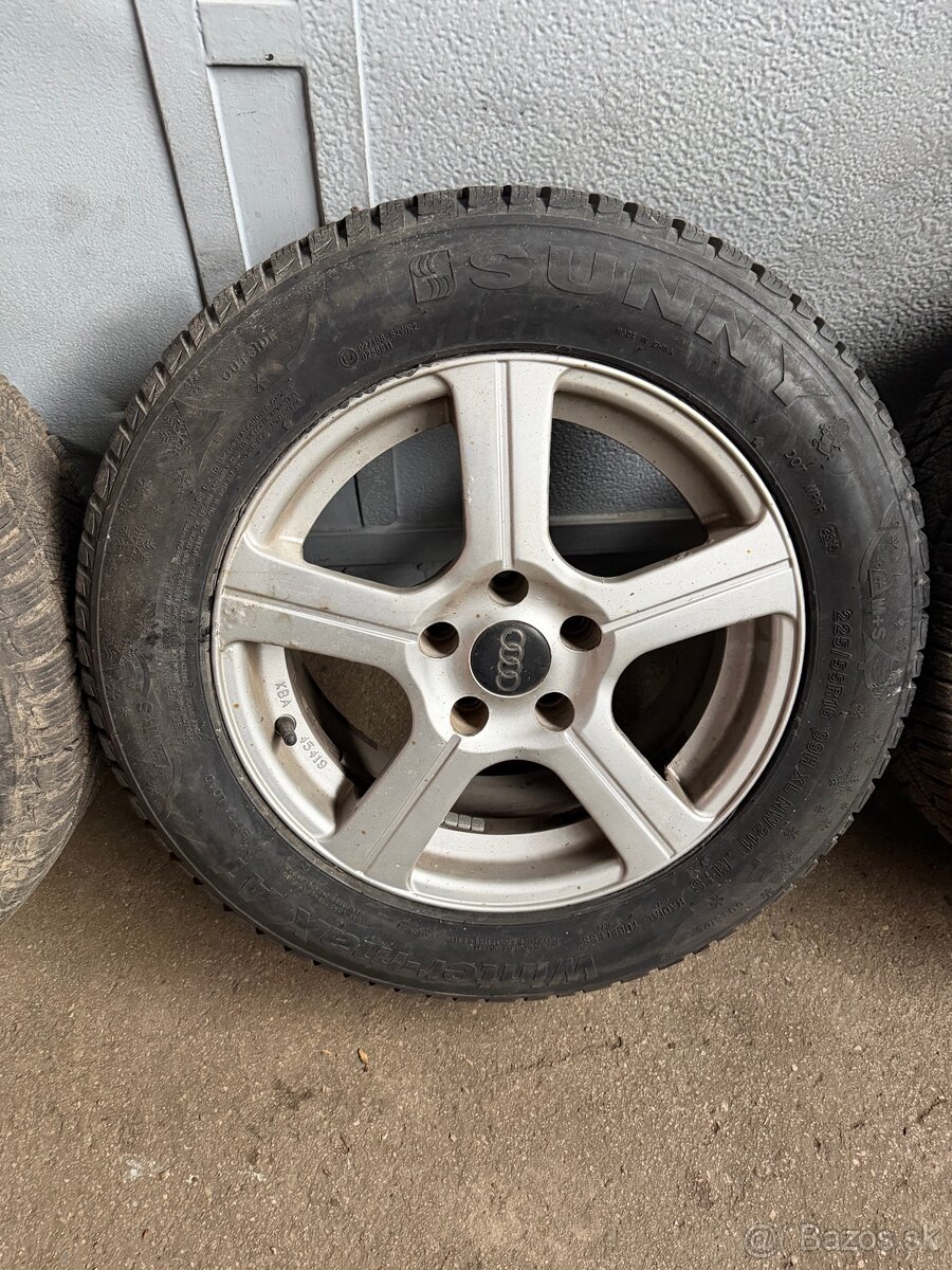Al disky Audi, Škoda+pneumatiky 225/55 R16. - 4