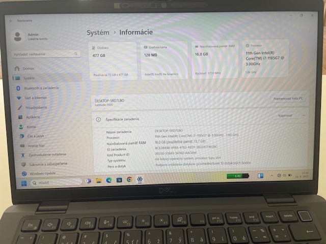 Perfektný Dell Latitide 7420 - 4