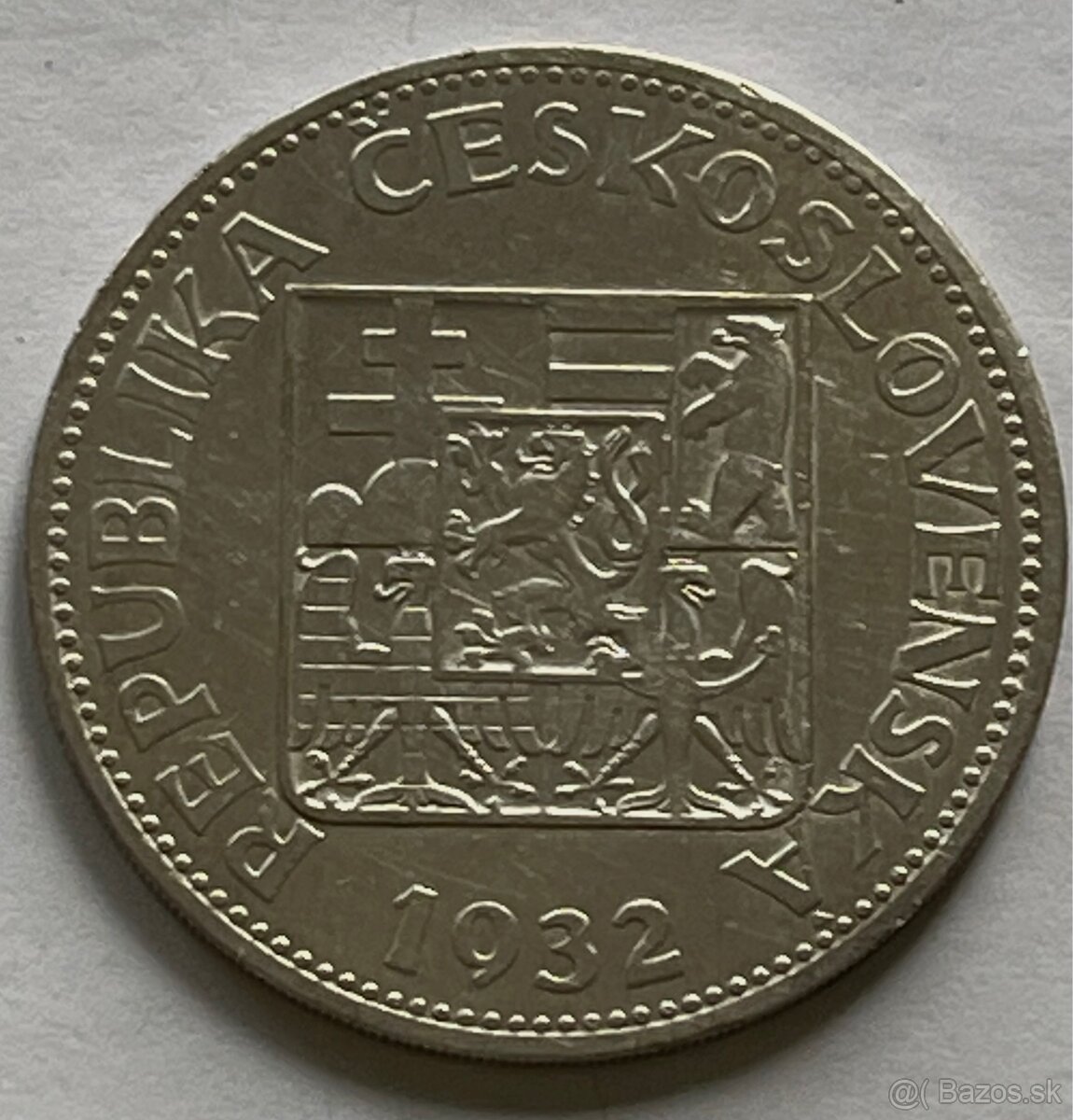 Československá Republika 1932 - 10 Kčs Ag - 4