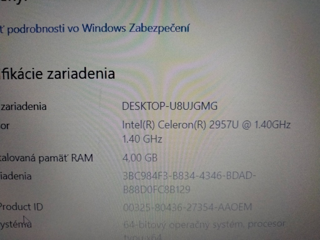 rozpredám funkčný notebook Acer aspire ES1-571 - 4