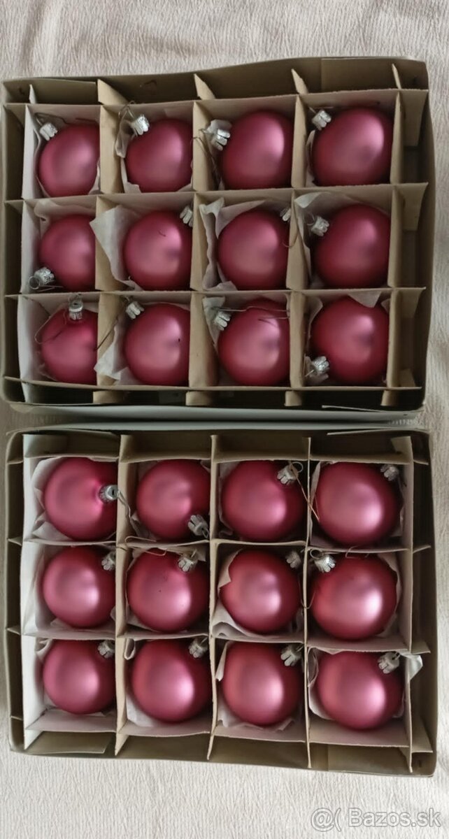 vianočné ozdoby - sklenené - 4